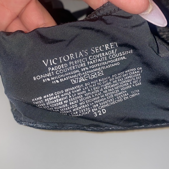 Victoria’s Secret Padded Perfect Coverage bra 32D - Picture 3 of 3